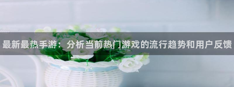 优贝娱乐官方登录网址：最新最热手游：分析当前热门游戏的流行趋